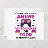アニメ ゲーム 食品 マンガ 日本の楽しみ かわいい ギフト ポストカード (正面/裏面)