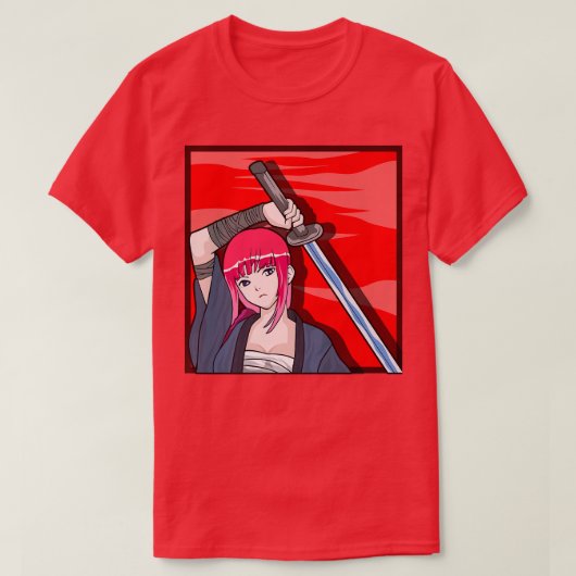 アニメ・サムライガールWEEB & ANIME (2) Tシャツ (デザイン正面)