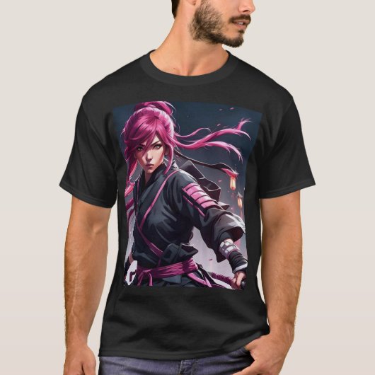 アニメ・サムライ Tシャツ (正面)
