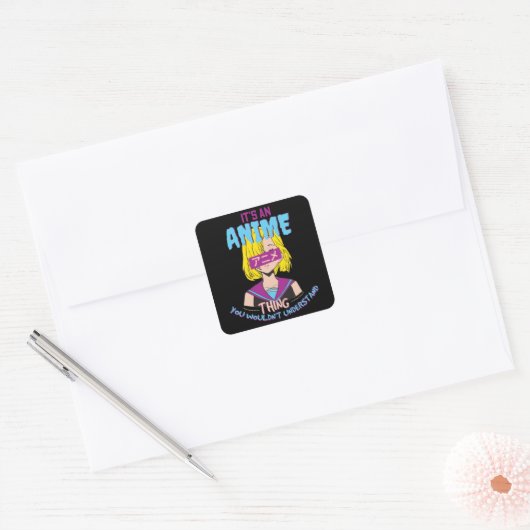 アニメ スクエアシール (封筒)