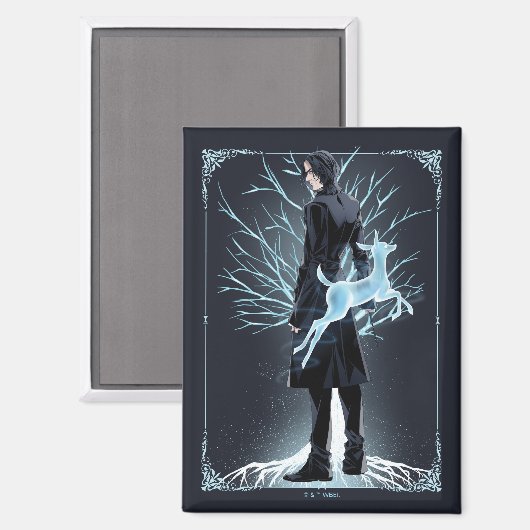 アニメ・セウェルススナープのドゥ・パトロナス マグネット (正面/裏面)