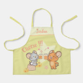 アニメ・タフィーとジェリー応援へチーズ エプロン (正面)