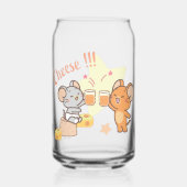 アニメ・タフィーとジェリー応援へチーズ ガラス缶 (正面)