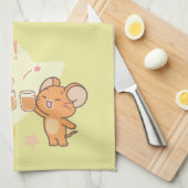 アニメ・タフィーとジェリー応援へチーズ キッチンタオル (四つ折り)