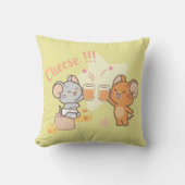 アニメ・タフィーとジェリー応援へチーズ クッション (正面)