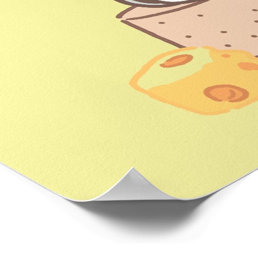 アニメ・タフィーとジェリー応援へチーズ ポスター (角)