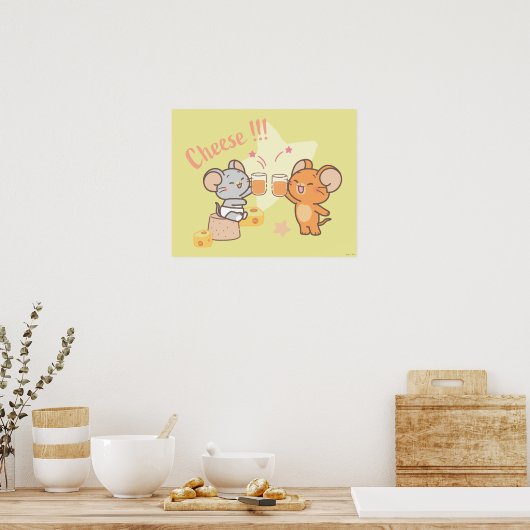アニメ・タフィーとジェリー応援へチーズ ポスター (キッチン)
