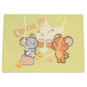 アニメ・タフィーとジェリー応援へチーズ ラージペーパーバッグ (正面)