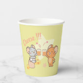 アニメ・タフィーとジェリー応援へチーズ 紙コップ (正面)