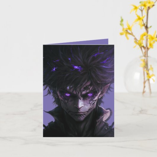 アニメ・デーモン カード (黄色い花)