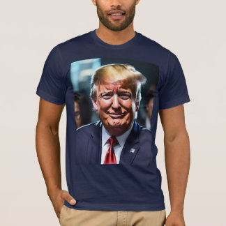 「アニメ・トランプ:微笑む司令官 Tシャツ