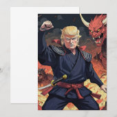 アニメ トランプ - 拳を掲げて 招待状 (正面/裏面)