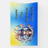 アニメ・ドラゴンパーソナライズされたをテーマにした少年の誕生日 横断幕 (縦)