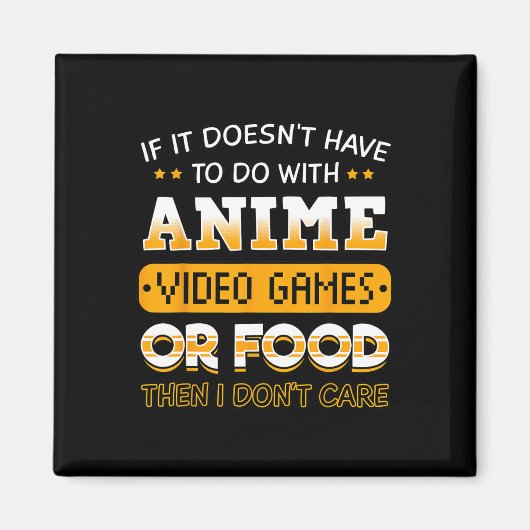 アニメ、ビデオゲームに関係ないものなら マグネット (正面)