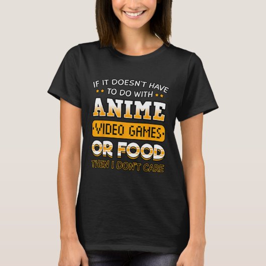アニメ、ビデオゲーム、またはに関連しない場合、 Tシャツ (正面)