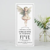 アニメ・フェアリー・ガールの5回目の誕生日パーティー 招待状 (スタンド正面)