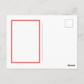 アニメ フラミンゴ 感謝 ポストカード (裏面)