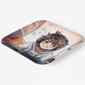 アニメ・ボーイ遊ズ・ゲーム誕生日パーティー ペーパープレート (傾斜あり)