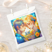 アニメ・ボーイ・ガール・フローラパーソナライズされたカップル