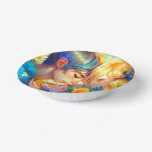 アニメ・ボーイ・ガール・フローラパーソナライズされたカップル ペーパーボウル (傾斜あり)