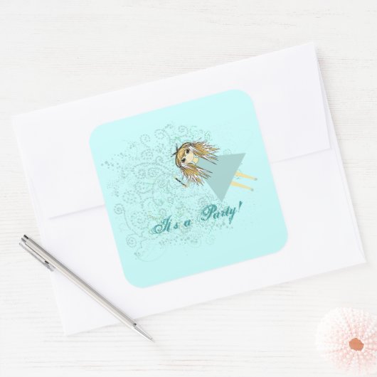 アニメ・マジカル日誕生会 スクエアシール (封筒)