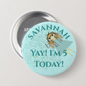 アニメ・マジカル日誕生会 缶バッジ (正面&裏面)