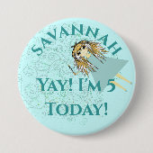 アニメ・マジカル日誕生会 缶バッジ (正面)