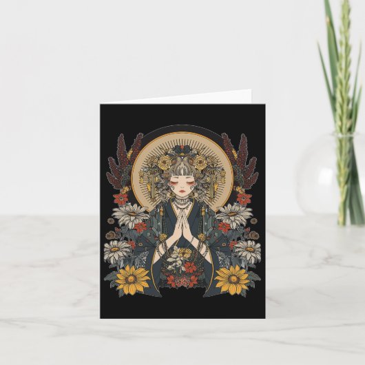 アニメ マンガ モチーフ マンダラ アートワーク アニメ カード (正面)