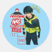 アニメ ラウンドシール (正面)