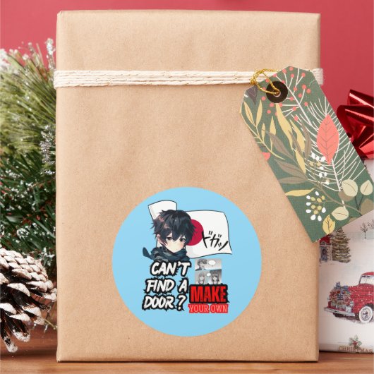 アニメ ラウンドシール (クリスマス)