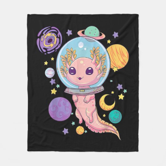 アニメ・ラーメンが大好きで、日本アニメGiをスケッチしている人 フリースブランケット (正面)