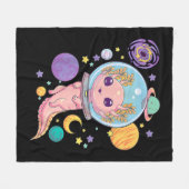 アニメ・ラーメンが大好きで、日本アニメGiをスケッチしている人 フリースブランケット (正面(横))