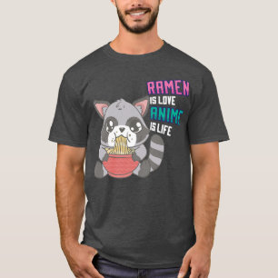 アニメ&ラーメンのルーン – オタク麺スープ Tシャツ