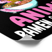 アニメ・ラーメンやアクソロツル・コーが大好きな女の子 ポスター (角)