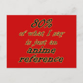 アニメ・リファレンス・ジョークのはがき! ポストカード (正面)