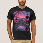 アニメ 桜 Tシャツ  (正面)