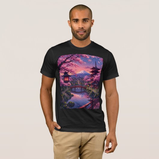 アニメ 桜 Tシャツ  (正面フル)