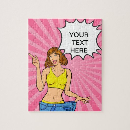 アニメ，漫画，カスタマイズ ジグソーパズル (縦)