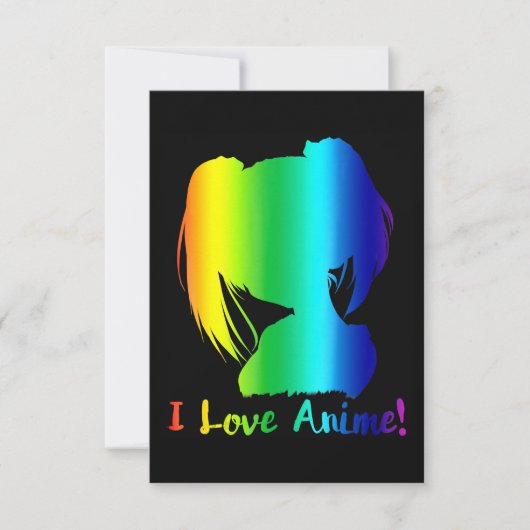 アニメ・漫画・コスプレが大好き！特に面白いのがいい！ 招待状 (正面)