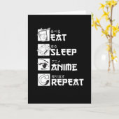 アニメ 睡眠 飲食 繰り返し 面白いギフト カード (黄色い花)