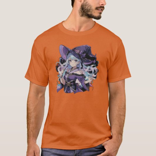 アニメ/魔女/ハロウィン Tシャツ (正面)