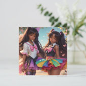 アニメ 黒髪 レインボー アニメコア 招待状 (スタンド正面)