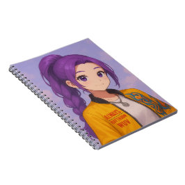 アニメ K-Pop アイドル グループ | オリジナル漫画風ポップデザイン ノートブック