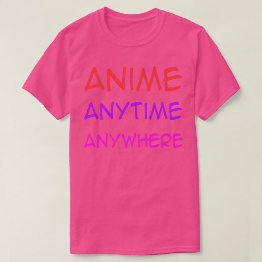 アニメAnytime Anywhere Premium  Tシャツ (デザイン正面)
