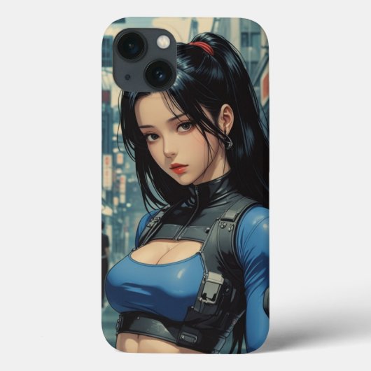 アニメCyberpunk Girl iPhoneケース Case-Mate iPhoneケース (裏面)