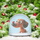 アニメDACHSHUND LADY BUG SNOW GLOBE (クリスマス)