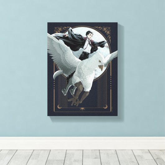 アニメHARRY POTTER™ Flight with Buckbeak キャンバスプリント (インサイチュ (ウッドフロア))