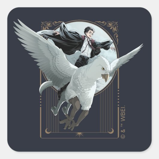 アニメHARRY POTTER™ Flight with Buckbeak スクエアシール (正面)
