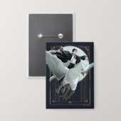 アニメHARRY POTTER™ Flight with Buckbeak 缶バッジ (正面/裏面)