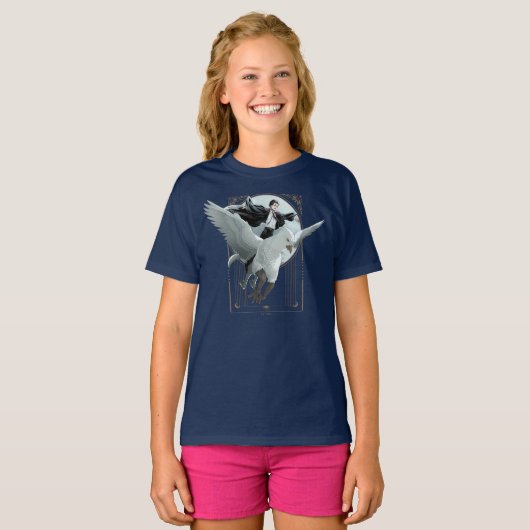 アニメHARRY POTTER™ Flight with Buckbeak Tシャツ (正面フル)